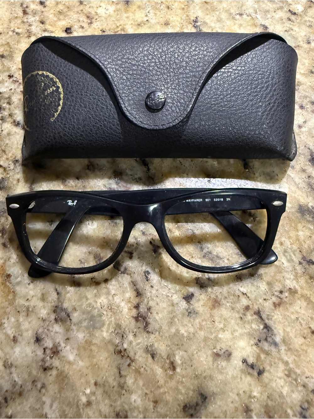 Ray-Ban Black Eyeglass Frame with Black Case